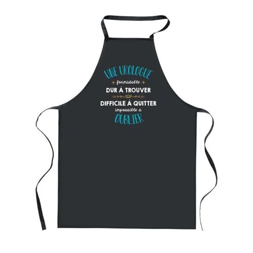Planetee Tablier De Cuisine Noir Une Urologue Formidable ¿ Cadeau Femme, Barbecue, Jardinage, Tâches Ménagères