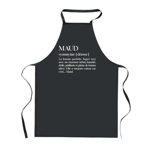 Planetee Tablier De Cuisine Noir Maud Définition ¿ Cadeau Femme, Barbecue, Jardinage, Tâches Ménagères