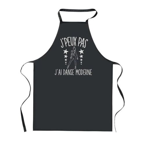 Planetee Tablier De Cuisine Noir J'peux Pas Danse Moderne ¿ Cadeau Femme, Homme, Barbecue, Jardinage, Tâches Ménagères