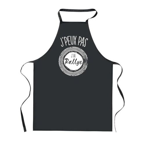 Planetee Tablier De Cuisine Noir J'peux Pas Rallye ¿ Cadeau Femme, Homme, Barbecue, Jardinage, Tâches Ménagères
