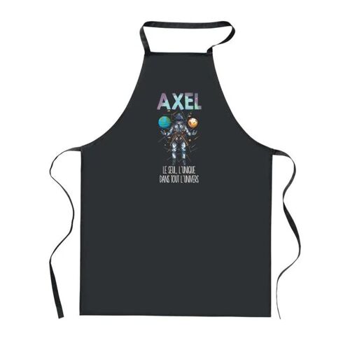 Planetee Tablier De Cuisine Noir Axel Unique Dans L'univers ¿ Cadeau Homme, Barbecue, Jardinage, Tâches Ménagères