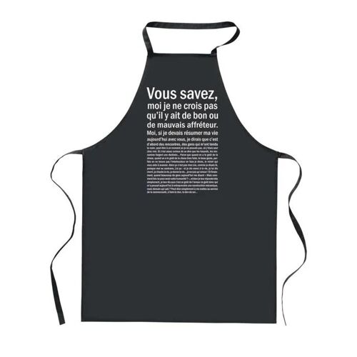 Planetee Tablier De Cuisine Noir Affréteur Bon Ou De Mauvais ¿ Cadeau Homme, Barbecue, Jardinage, Tâches Ménagères