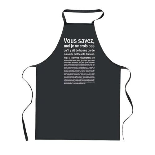 Planetee Tablier De Cuisine Noir Prothésiste Dentaire Bonne Ou De Mauvaise ¿ Cadeau Femme, Barbecue, Jardinage, Tâches Ménagères