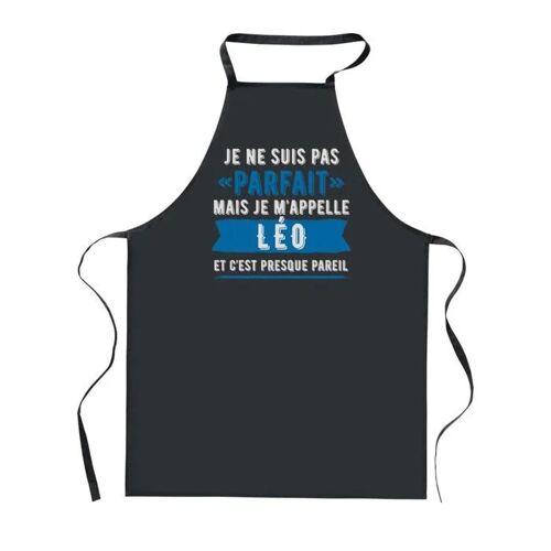 Planetee Tablier De Cuisine Noir Léo Parfait ¿ Cadeau Homme, Barbecue, Jardinage, Tâches Ménagères