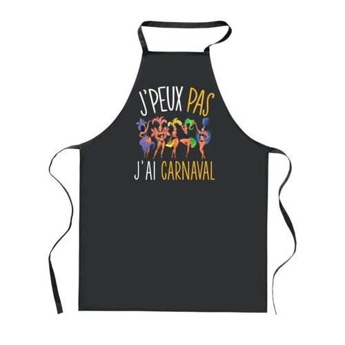 Planetee Tablier De Cuisine Noir J'peux Pas Carnaval ¿ Cadeau Femme, Homme, Barbecue, Jardinage, Tâches Ménagères