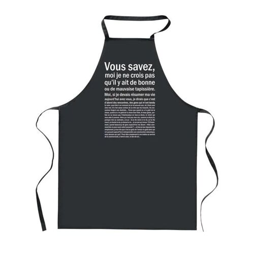 Planetee Tablier De Cuisine Noir Tapissière Bonne Ou De Mauvaise ¿ Cadeau Femme, Barbecue, Jardinage, Tâches Ménagères