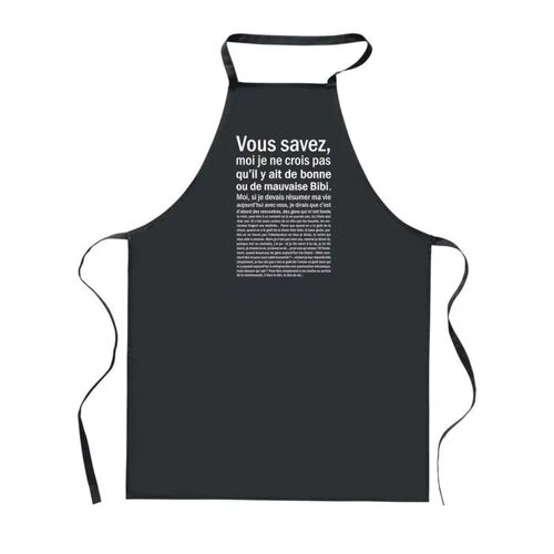 Planetee Tablier De Cuisine Noir Bibi Bonne Ou De Mauvaise ¿ Cadeau Femme, Barbecue, Jardinage, Tâches Ménagères