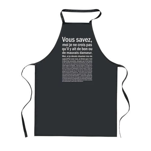 Planetee Tablier De Cuisine Noir Danseur Bon Ou De Mauvais ¿ Cadeau Homme, Barbecue, Jardinage, Tâches Ménagères