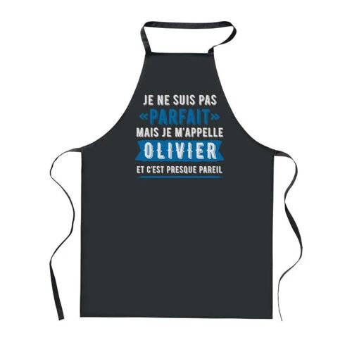 Planetee Tablier De Cuisine Noir Olivier Parfait ¿ Cadeau Homme, Barbecue, Jardinage, Tâches Ménagères