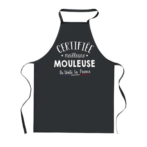 Planetee Tablier De Cuisine Noir Certifiée Meilleure Mouleuse ¿ Cadeau Femme, Barbecue, Jardinage, Tâches Ménagères