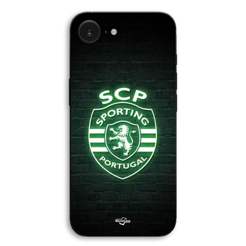 Coque Pour iPhone 17e SCP sporting portugal lumineux fond noir Maniacase