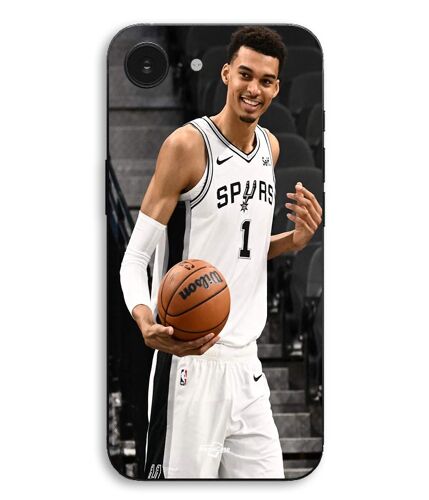 Coque Pour iPhone 17e Victor Wembanyama San Antonio Spurs n°1 Maniacase