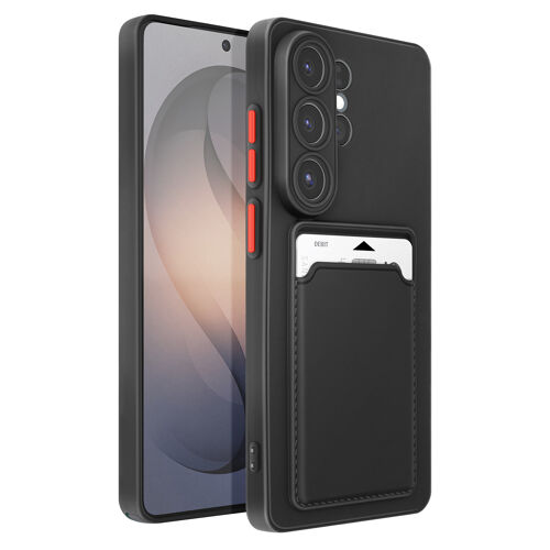 Coque pour Galaxy S26 Ultra avec Porte-carte et Protection Caméra Anti-rayures Noir