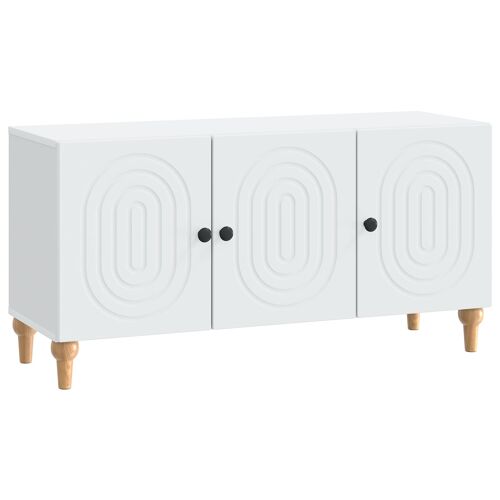 vidaXL Meuble TV Blanc 99 x 34,5 x 50 cm Bois d'ingénierie
