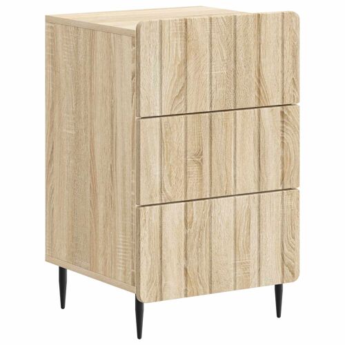 vidaXL Cabinet de chevet avec tiroir Chêne Sonoma 43 x 41 x 68 cm