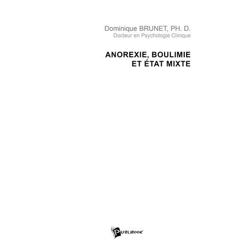 Anorexie, Boulimie Et État Mixte