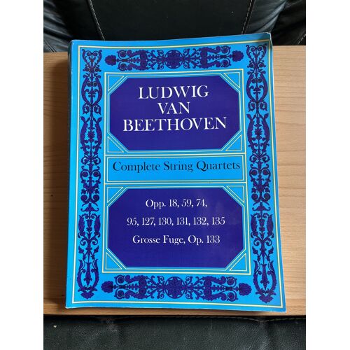 Beethoven Quatuors À Cordes Partition Conducteur Ed. Dover