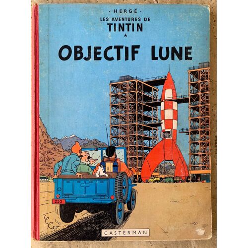Objectif Lune / Les Aventures De Tintin / Hergé / Éditions Casterman / Edition 1960