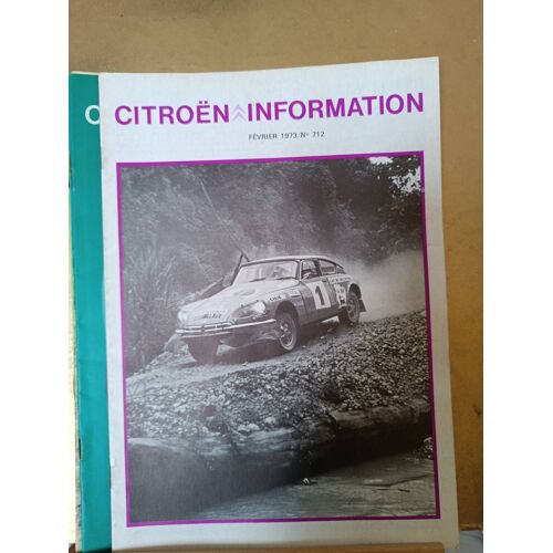 Citroën Information N°712 02/1973 Gs 1220
