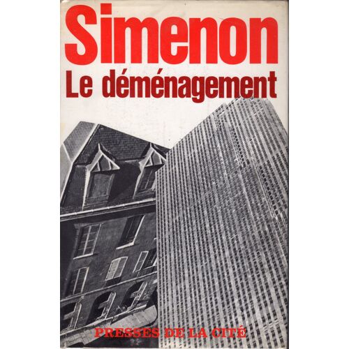 Simenon-Le Déménagement-Cartonnage + Jaquette-Presses De La Cité-Eo 1967