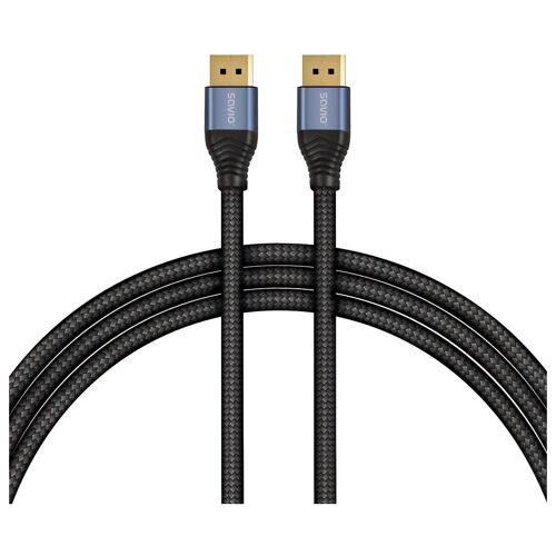 Savio CL-210 câble DisplayPort 2 m Noir