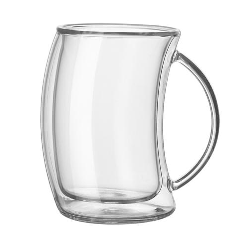 Tasse À Eau En Verre À Haute Teneur En Borosilicate Résistant À La Chaleur, Tasse En Verre À Double Couche Avec Poignée