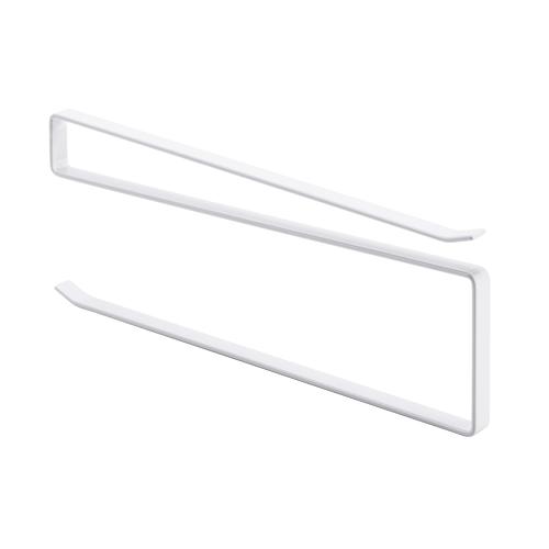Porte-serviettes en papier de rangement créatif en fer forgé porte-papier perforé gratuit pour salle de bain cuisine salon porte-rouleau durable | porte-papier (blanc)