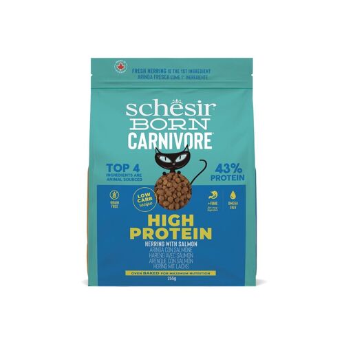 Croquette Chat Hareng Et Saumon - Schesir Born Carnivore 255 G