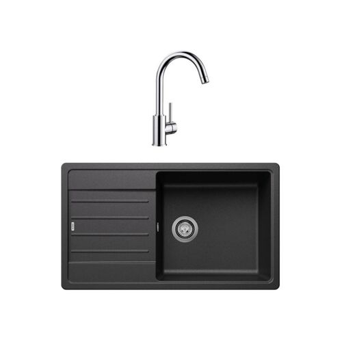 Blanco - Pack évier anthracite et mitigeur chromé 528436