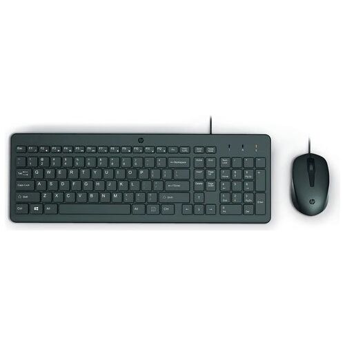 HP 150 - Tastatur-und-Maus-Set - USB - Französisch - Schwarz - für HP 21, 22, 24, 27, Pavilion 24, 27, TP01, Pavilion Laptop 13, 14, 15 (240J7AA#ABF)