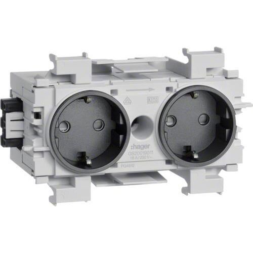 Hager Tehalit Wall Outlet Box (WCD Switchgear) (Prise européenne) - GS20019011