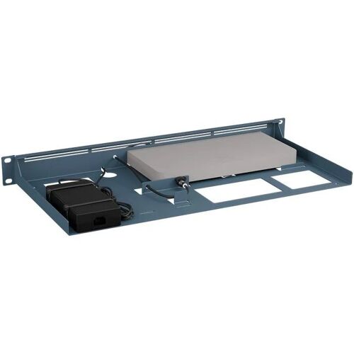Rackmount.IT RM-CI-T23 - Le kit de montage du dispositif de réseau - montable sur rack - bleu métallique cisco - 1U - 19" - pour Cisco Meraki MX67, MX67C, MX67W; Go GX50