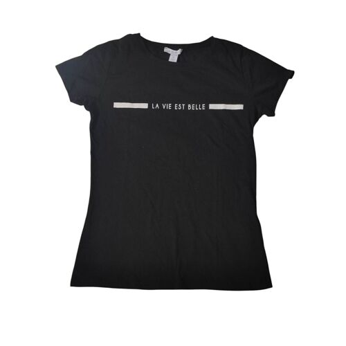 Ter Shirt Noire Coton Xs / 34