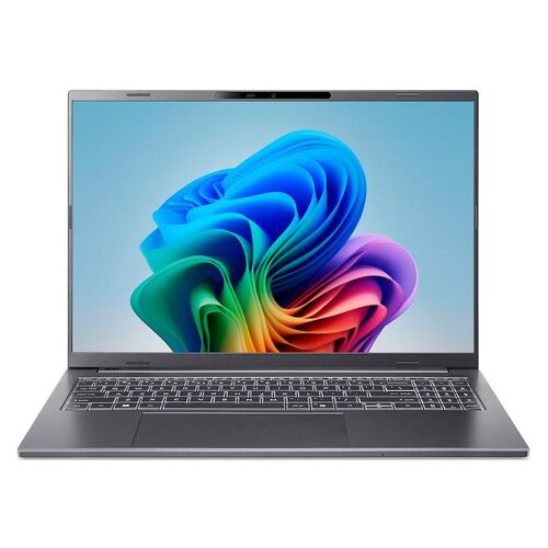 Acer ASPIRE 16 AI A16-11M-X8E6 Copilot+ PC Snapdragon X1-26-100 Ordinateur portable 16" WUXGA 16 Go LPDDR5x-SDRAM 512 Go SSD Wi-Fi 7 (802.11be) Windows 11 Home Italien Gris