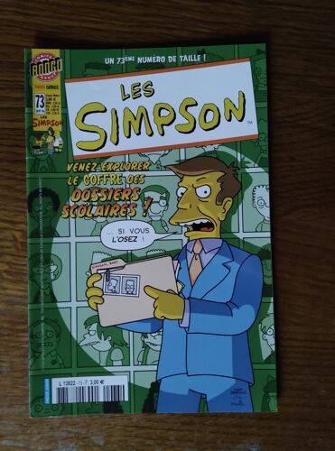 Les Simpson 73 Venez Explorer Le Coffredes Dossiers Scolaires