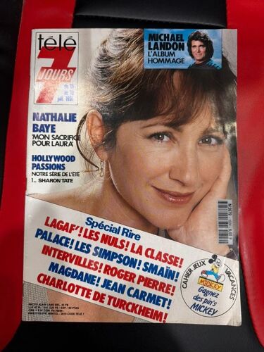 Télé 7 Jours 1624 Nathalie Baye 13/7/1991