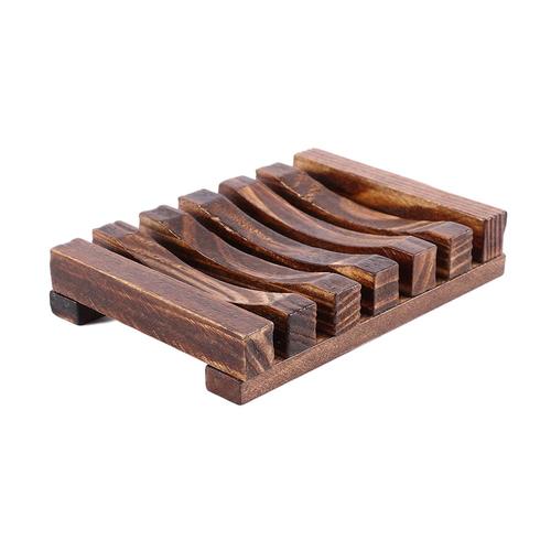 Maison salle de bain porte-savon en bois évier porte-savon rectangulaire en bois naturel artisanat porte-savon | porte-savon