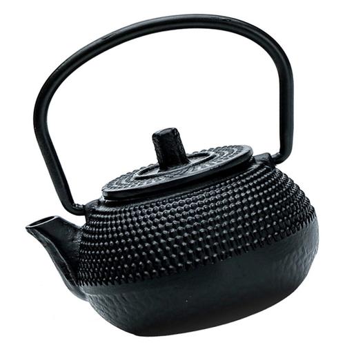 1pc Ultra Petite Bouilloire À Thé En Fonte Mini Théière Théière Théière Décoration De Table Ornements De Vaisselle À Thé Environ 7,2x7 Cm | Théières (Noir)