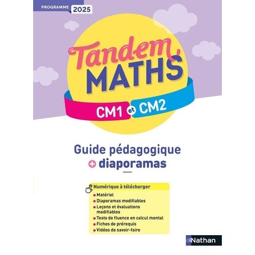 Tandem - Maths Cm1 Cm2 - Guide Pédagogique - Programme 2025