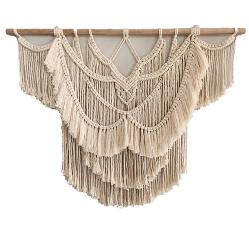 70 * 70 Cm Grande Tapisserie En Macramé Tenture Murale Art Géométrique Décoration Murale Bohème Maison Chambre Fond Artisanat Chic Tapisserie Tissée | Tapisseries Décoratives