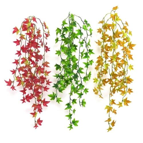 3 Pièces Plantes De Reptiles Suspendus Plante De Terrarium En Plastique Avec Ventouse Pour Dragon Barbu Lézard Gecko Serpent Réservoir Habitat Décor|Habitat Décor