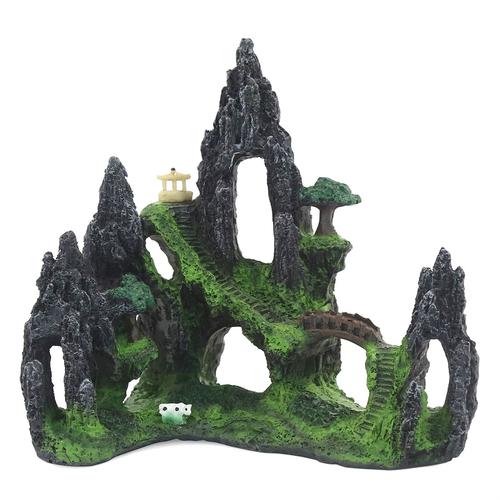 Aquarium Aménagement Paysager Résine Rocaille Tortue Reptile Habitat Décoration Ornement Reptiles Terrarium Poisson Cachette Grotte Chaude | Terrariums