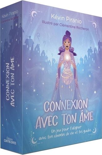 Connexion Avec Ton Âme - Un Jeu Pour T'aligner Avec Ton Chemin De Vie Et Tes Guides - Ce Coffret Contient : Un Plateau De Jeu, Un Livre, 26 Cartes "Signes", 5 Pions, 2 Dés Et Un Pochon...