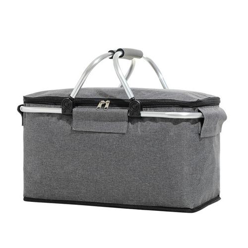 30l Pliant Pique-Nique Panier Étanche Boîte À Lunch En Alliage D'aluminium Isolation Sac Isotherme Pour Le Travail En Plein Air Camping Randonnée Plage | Sacs De Pique-Nique