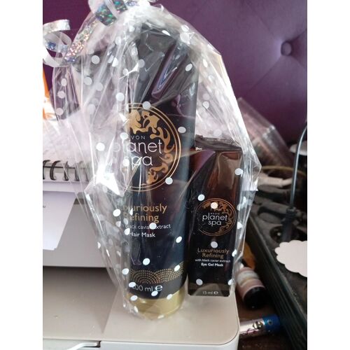 Coffret Avon Planet Spa Caviar – Masque Visage + Soin Yeux – Soin Lissant 