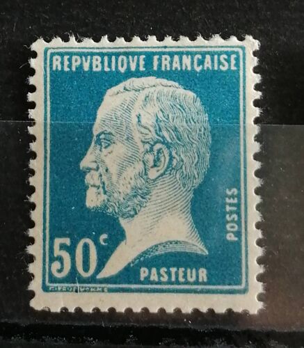 France N°176 Pasteur 50c Bleu N**