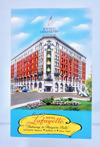 Ancienne Carte Postale Publicitaire Hôtel Lafayette. New York. Usa. 14 Cm X 8,9 Cm