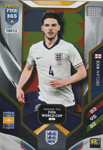 Carte Football Panini Adrenalyn Xl - Foot Fifa 365 2026 - Fwc13 - Declan Rice - Angleterre