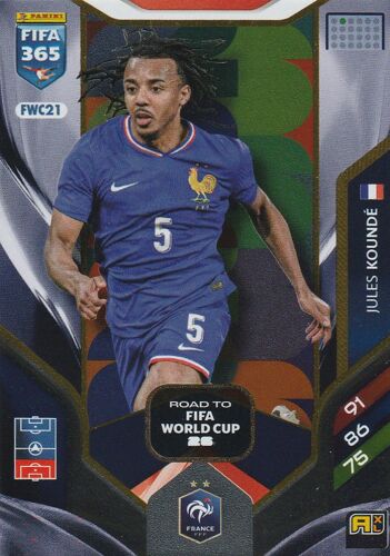 Carte Football Panini Adrenalyn Xl - Foot Fifa 365 2026 - Fwc21 - Jules Kounde - France