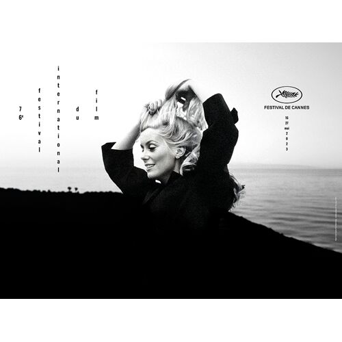 Festival De Cannes 2023, 76e Édition - Affiche De Cinéma Pliée - Format 54x40 Cm - Catherine Deneuve - 2023